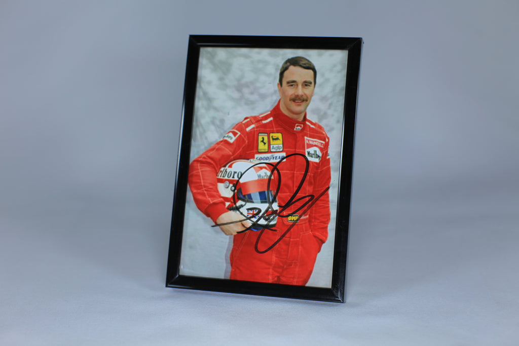 Photograph by Nigel Mansell Scuderia Ferrari Formula 1