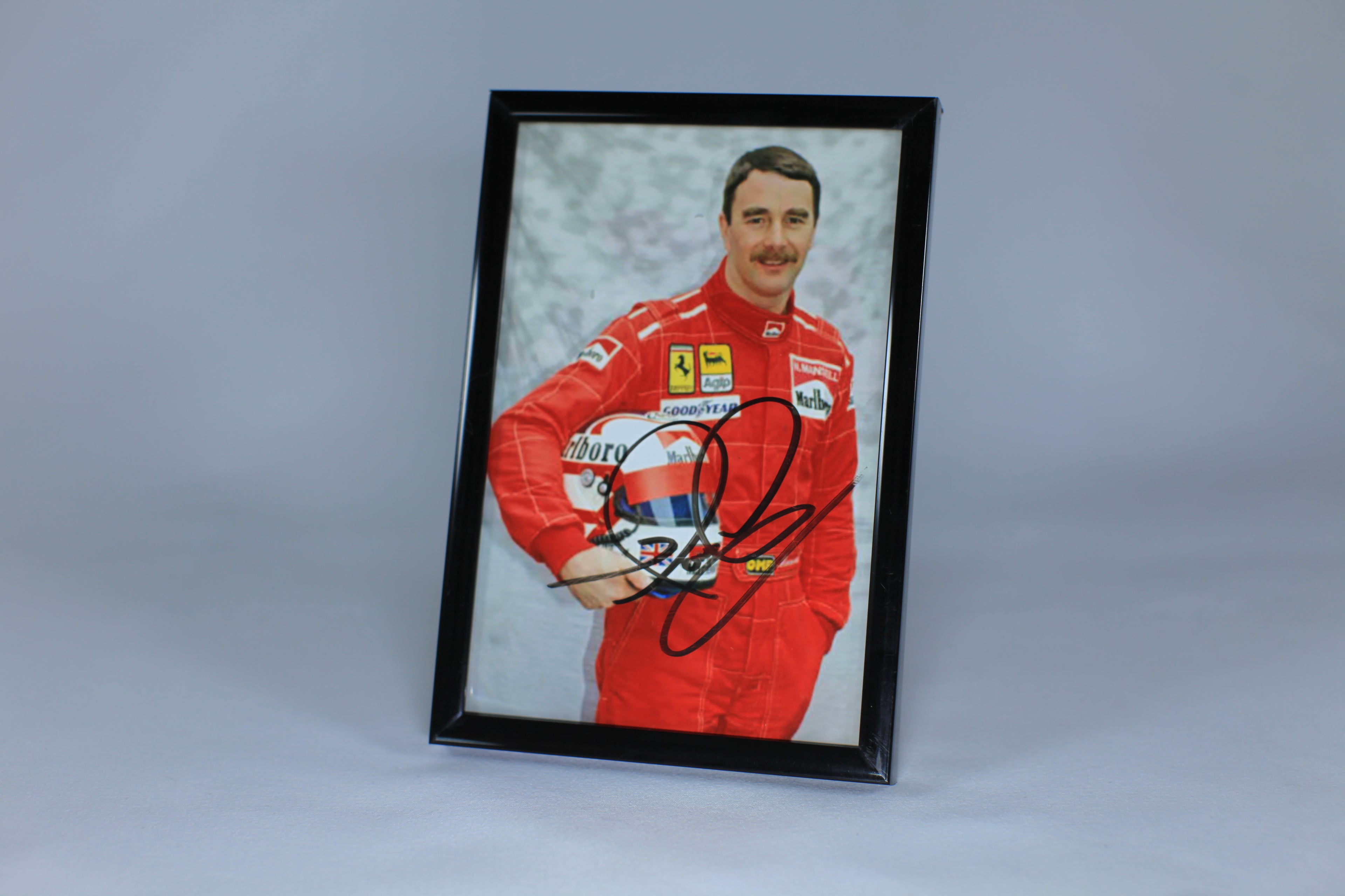 Photograph by Nigel Mansell Scuderia Ferrari Formula 1
