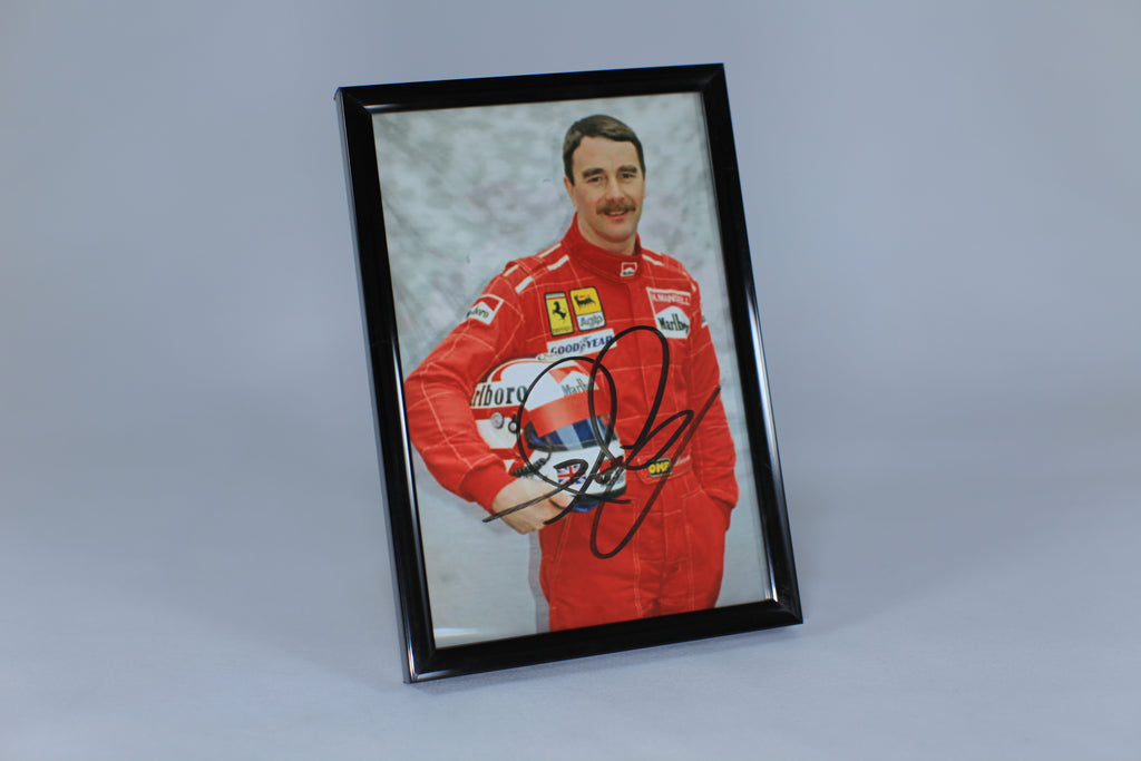 Photograph by Nigel Mansell Scuderia Ferrari Formula 1