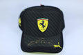 Casquette Ferrari édition spéciale GP Monza 2024 noir et jaune signée Charles Leclerc état neuf